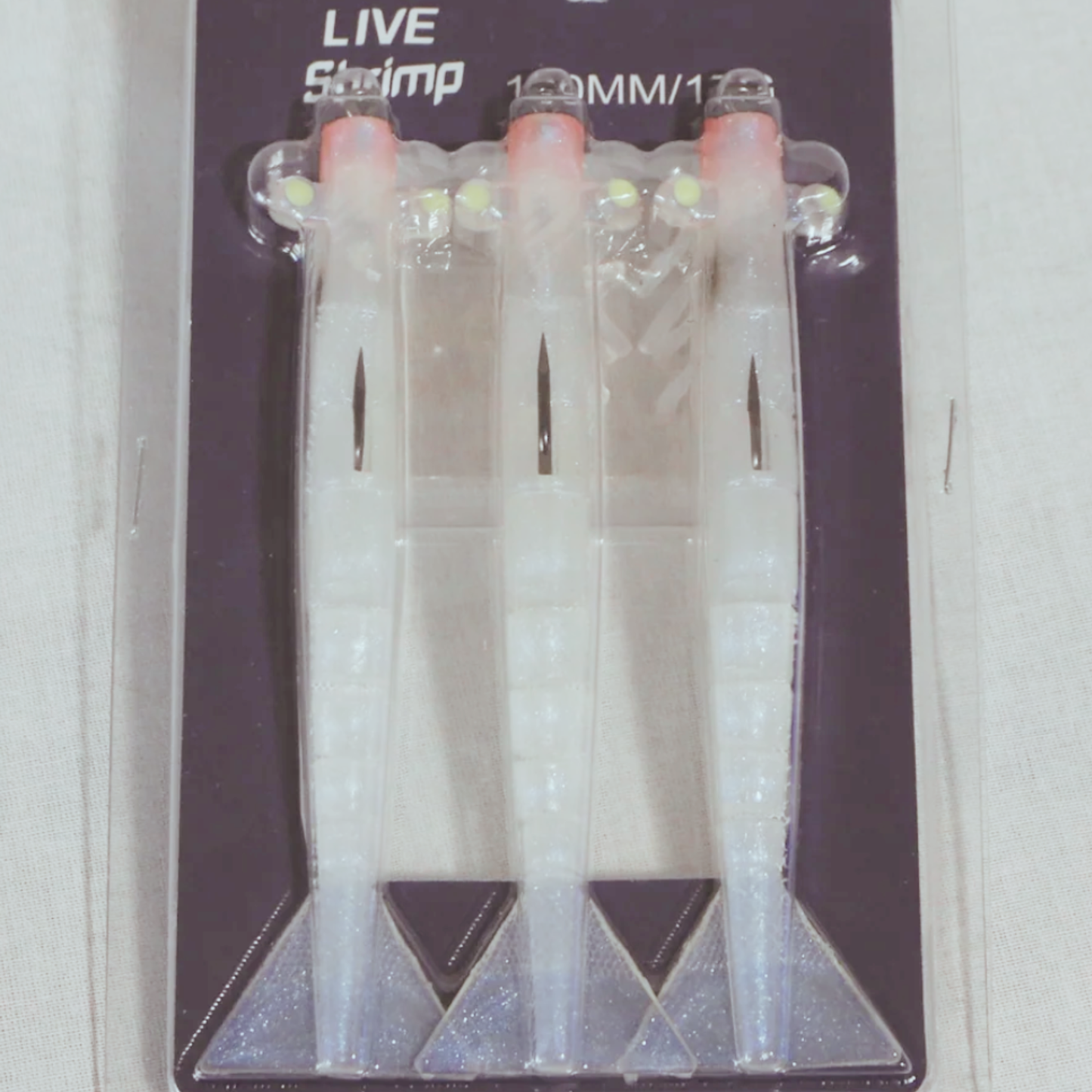 3 pack Live Shrimp Lure 120mm 17g- Pearl
