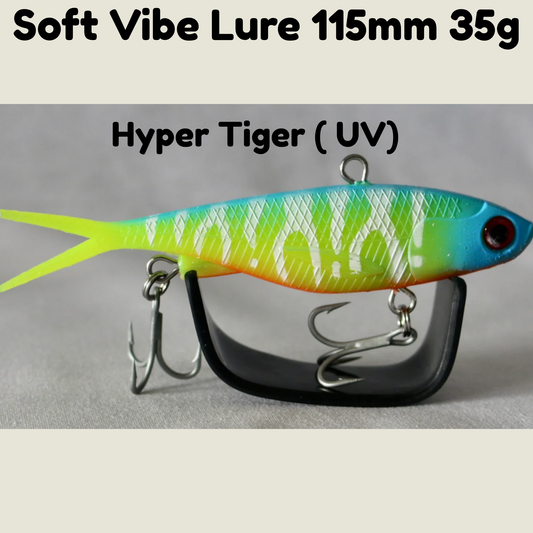 Soft Vibe Lure 115mm 35g- Hyper Tiger (UV)